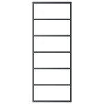 vidaXL Ușă glisantă cu set feronerie, 76x205 cm, sticlă ESG/aluminiu vidaXL Ușă glisantă cu set feronerie, 76x205 cm, sticlă ESG/aluminiu