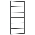 vidaXL Ușă glisantă cu set feronerie, 90x205 cm, sticlă ESG/aluminiu vidaXL Ușă glisantă cu set feronerie, 90x205 cm, sticlă ESG/aluminiu
