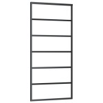vidaXL Ușă glisantă cu set feronerie, 90x205 cm, sticlă ESG/aluminiu vidaXL Ușă glisantă cu set feronerie, 90x205 cm, sticlă ESG/aluminiu