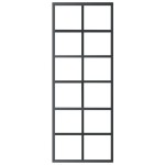 vidaXL Ușă glisantă cu set feronerie, 76x205 cm, sticlă ESG/aluminiu