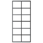 vidaXL Ușă glisantă cu set feronerie, 90x205 cm, sticlă ESG/aluminiu vidaXL Ușă glisantă cu set feronerie, 90x205 cm, sticlă ESG/aluminiu