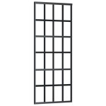 vidaXL Ușă glisantă cu set feronerie, 76x205 cm, sticlă ESG/aluminiu vidaXL Ușă glisantă cu set feronerie, 76x205 cm, sticlă ESG/aluminiu