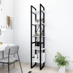 vidaXL Bibliotecă cu 5 rafturi, alb, 40x30x175 cm, lemn prelucrat vidaXL Bibliotecă cu 5 rafturi, alb, 40x30x175 cm, lemn prelucrat