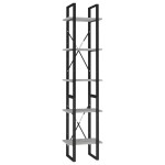 vidaXL Bibliotecă cu 5 rafturi gri beton, 40x30x175 cm, lemn prelucrat vidaXL Bibliotecă cu 5 rafturi gri beton, 40x30x175 cm, lemn prelucrat
