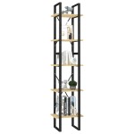 vidaXL Bibliotecă cu 5 rafturi, 40x30x175 cm, lemn masiv de pin vidaXL Bibliotecă cu 5 rafturi, 40x30x175 cm, lemn masiv de pin