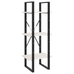 vidaXL Bibliotecă cu 5 rafturi, alb, 40x30x175 cm, lemn masiv de pin vidaXL Bibliotecă cu 5 rafturi, alb, 40x30x175 cm, lemn masiv de pin