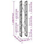 vidaXL Bibliotecă cu 5 rafturi, alb, 40x30x175 cm, lemn masiv de pin vidaXL Bibliotecă cu 5 rafturi, alb, 40x30x175 cm, lemn masiv de pin