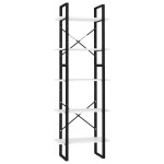 vidaXL Bibliotecă cu 5 rafturi, alb, 60x30x175 cm, lemn prelucrat vidaXL Bibliotecă cu 5 rafturi, alb, 60x30x175 cm, lemn prelucrat