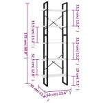 vidaXL Bibliotecă cu 5 rafturi, alb, 60x30x175 cm, lemn prelucrat vidaXL Bibliotecă cu 5 rafturi, alb, 60x30x175 cm, lemn prelucrat