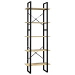 vidaXL Bibliotecă cu 5 rafturi, 60x30x175 cm, lemn masiv de pin