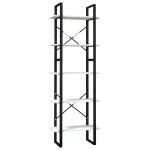 vidaXL Bibliotecă cu 5 rafturi, alb, 60x30x175 cm, lemn masiv de pin vidaXL Bibliotecă cu 5 rafturi, alb, 60x30x175 cm, lemn masiv de pin