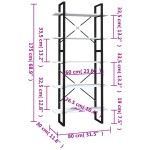 vidaXL Bibliotecă cu 5 rafturi, alb, 80x30x175 cm, lemn prelucrat