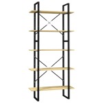 vidaXL Bibliotecă cu 5 rafturi, 80x30x175 cm, lemn masiv de pin vidaXL Bibliotecă cu 5 rafturi, 80x30x175 cm, lemn masiv de pin