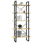 vidaXL Bibliotecă cu 5 rafturi, 80x30x175 cm, lemn masiv de pin vidaXL Bibliotecă cu 5 rafturi, 80x30x175 cm, lemn masiv de pin