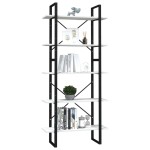 vidaXL Bibliotecă cu 5 rafturi, alb, 80x30x175 cm, lemn masiv de pin vidaXL Bibliotecă cu 5 rafturi, alb, 80x30x175 cm, lemn masiv de pin