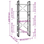 vidaXL Bibliotecă cu 5 rafturi, alb, 80x30x175 cm, lemn masiv de pin vidaXL Bibliotecă cu 5 rafturi, alb, 80x30x175 cm, lemn masiv de pin