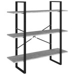 vidaXL Bibliotecă 5 rafturi, gri beton, 100x30x175 cm, lemn prelucrat vidaXL Bibliotecă 5 rafturi, gri beton, 100x30x175 cm, lemn prelucrat