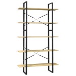 vidaXL Bibliotecă cu 5 rafturi, 100x30x175 cm, lemn masiv de pin vidaXL Bibliotecă cu 5 rafturi, 100x30x175 cm, lemn masiv de pin