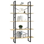 vidaXL Bibliotecă cu 5 rafturi, 100x30x175 cm, lemn masiv de pin vidaXL Bibliotecă cu 5 rafturi, 100x30x175 cm, lemn masiv de pin