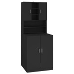 vidaXL Dulap mașină de spălat, negru vidaXL Dulap mașină de spălat, negru