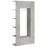 vidaXL Dulapuri de hol, 2 buc., gri beton, lemn prelucrat vidaXL Dulapuri de hol, 2 buc., gri beton, lemn prelucrat