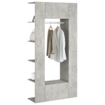 vidaXL Dulapuri de hol, 2 buc., gri beton, lemn prelucrat vidaXL Dulapuri de hol, 2 buc., gri beton, lemn prelucrat