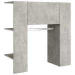 vidaXL Dulapuri de hol, 2 buc., gri beton, lemn prelucrat vidaXL Dulapuri de hol, 2 buc., gri beton, lemn prelucrat