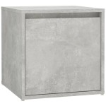 vidaXL Set de mobilier pentru hol, gri beton, lemn prelucrat
