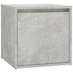 vidaXL Set de mobilier pentru hol, gri beton, lemn prelucrat vidaXL Set de mobilier pentru hol, gri beton, lemn prelucrat