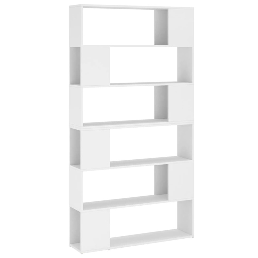 vidaXL Bibliotecă/Separator cameră, alb, 100x24x188 cm
