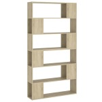 vidaXL Bibliotecă/Separator cameră, stejar sonoma, 100x24x188 cm vidaXL Bibliotecă/Separator cameră, stejar sonoma, 100x24x188 cm