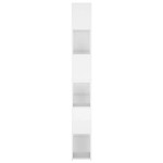 vidaXL Bibliotecă/Separator cameră, alb extralucios, 100x24x188 cm