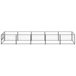 vidaXL Padoc pentru câini, negru, 5 m², oțel