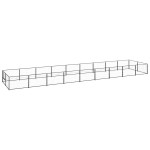 vidaXL Padoc pentru câini, negru, 18 m², oțel vidaXL Padoc pentru câini, negru, 18 m², oțel