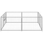 vidaXL Padoc pentru câini, argintiu, 4 m², oțel vidaXL Padoc pentru câini, argintiu, 4 m², oțel