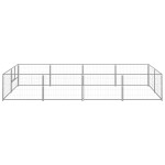 vidaXL Padoc pentru câini, argintiu, 8 m², oțel vidaXL Padoc pentru câini, argintiu, 8 m², oțel