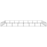 vidaXL Padoc pentru câini, negru, 32 m², oțel vidaXL Padoc pentru câini, negru, 32 m², oțel