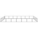 vidaXL Padoc pentru câini, negru, 35 m², oțel vidaXL Padoc pentru câini, negru, 35 m², oțel