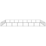 vidaXL Padoc pentru câini, negru, 40 m², oțel vidaXL Padoc pentru câini, negru, 40 m², oțel