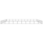 vidaXL Padoc pentru câini, negru, 80 m², oțel vidaXL Padoc pentru câini, negru, 80 m², oțel