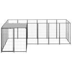 vidaXL Padoc pentru câini, negru, 4,84 m², oțel vidaXL Padoc pentru câini, negru, 4,84 m², oțel