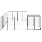 vidaXL Padoc pentru câini, negru, 8,47 m², oțel vidaXL Padoc pentru câini, negru, 8,47 m², oțel