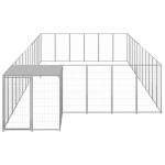 vidaXL Padoc pentru câini, argintiu, 22,99 m², oțel vidaXL Padoc pentru câini, argintiu, 22,99 m², oțel