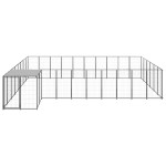 vidaXL Padoc pentru câini, negru, 19,36 m², oțel vidaXL Padoc pentru câini, negru, 19,36 m², oțel