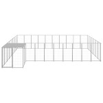 vidaXL Padoc pentru câini, argintiu, 19,36 m², oțel vidaXL Padoc pentru câini, argintiu, 19,36 m², oțel