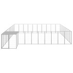 vidaXL Padoc pentru câini, argintiu, 25,41 m², oțel vidaXL Padoc pentru câini, argintiu, 25,41 m², oțel