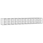 vidaXL Padoc pentru câini de exterior, 29,04 m², oțel vidaXL Padoc pentru câini de exterior, 29,04 m², oțel