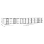 vidaXL Padoc pentru câini de exterior, 29,04 m², oțel vidaXL Padoc pentru câini de exterior, 29,04 m², oțel