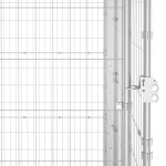 vidaXL Padoc câini de exterior cu acoperiș, 14,52 m², oțel galvanizat vidaXL Padoc câini de exterior cu acoperiș, 14,52 m², oțel galvanizat