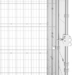 vidaXL Padoc câini de exterior cu acoperiș, 19,36 m², oțel galvanizat vidaXL Padoc câini de exterior cu acoperiș, 19,36 m², oțel galvanizat